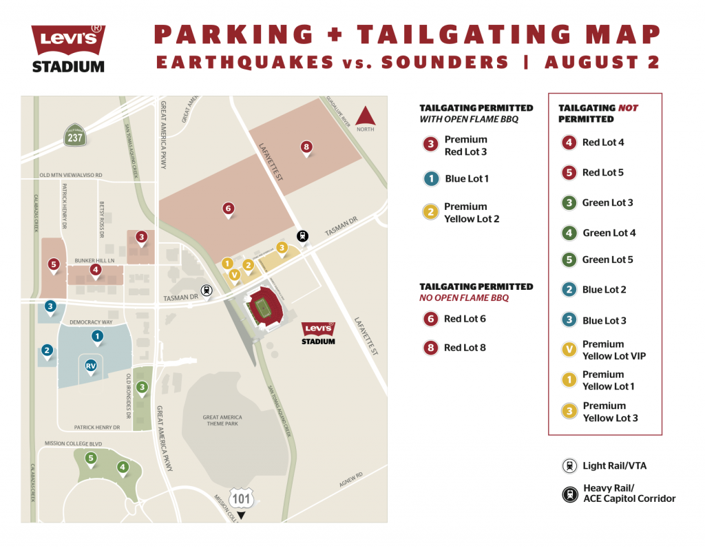 Parking Lot Maps - Levi's® Stadium