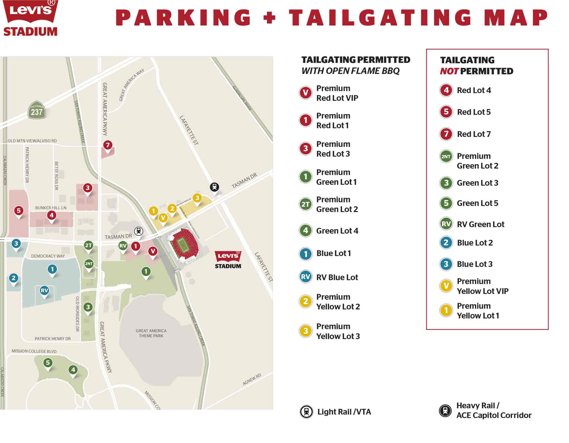 Parking Lot Maps - Levi's® Stadium