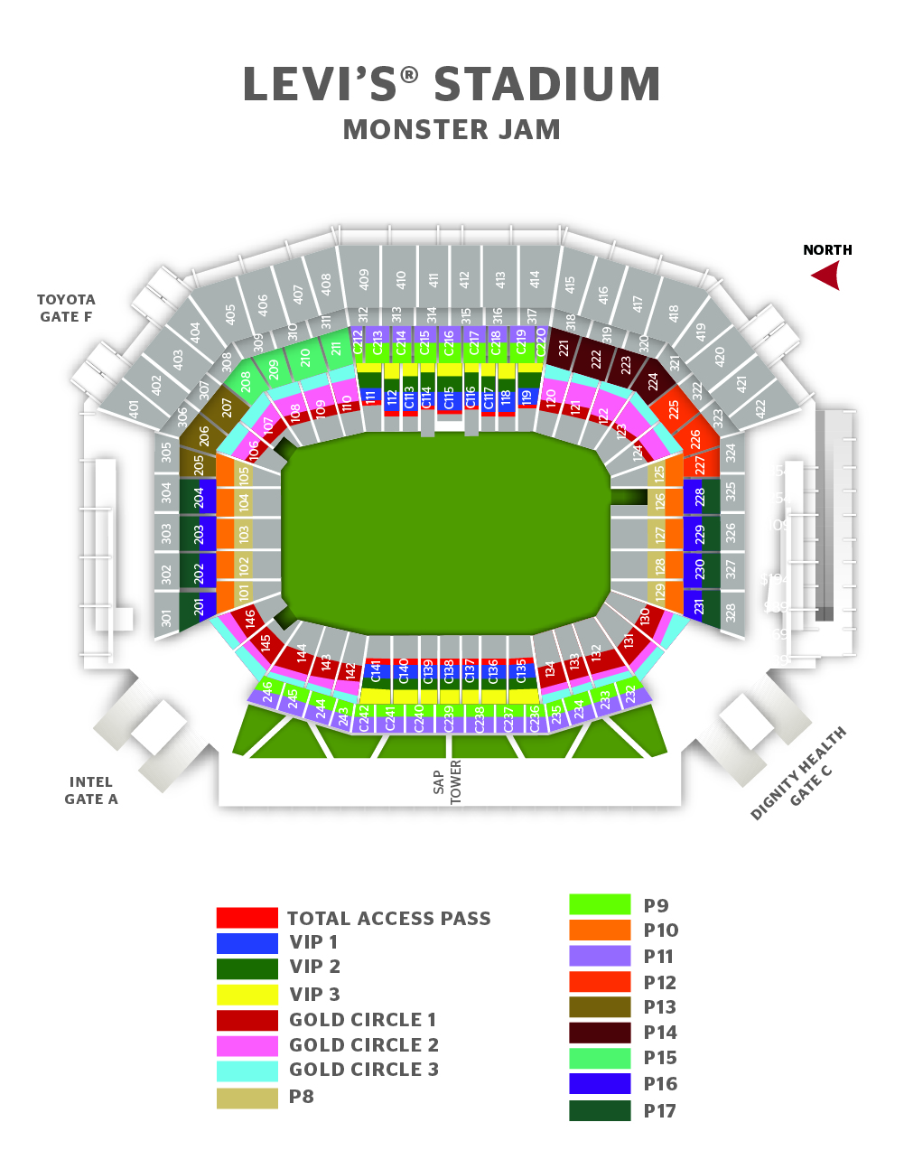 Levi S Stadium Seating Chart Rows