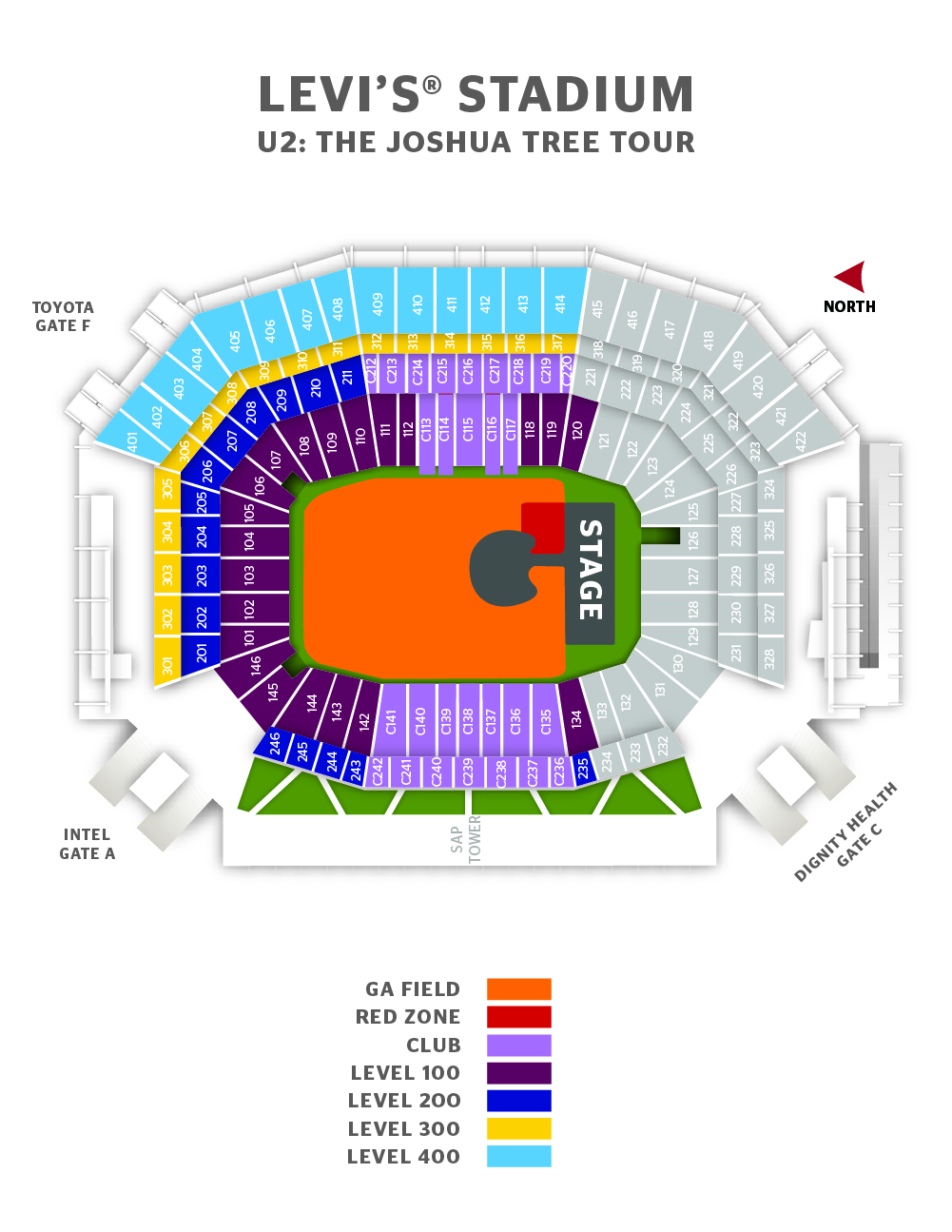 Soldier Field U2 Concert Seating Chart