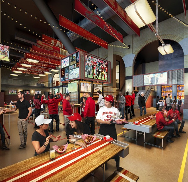 A Look at New Stadium's BOURBON STEAK & PUB Now... and in the Future -  Levi's® Stadium