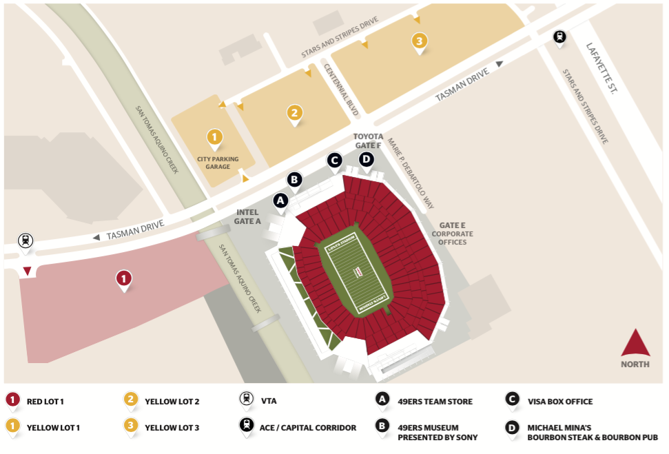 Actualizar 83+ imagen levi's stadium uber drop off 