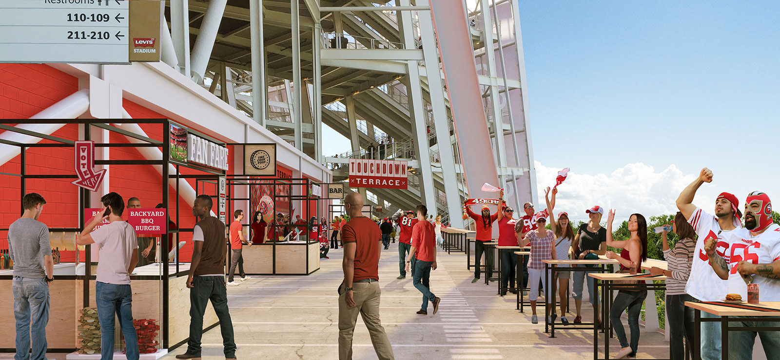 Levi's® Stadium and Levy Expand Dining Options, Introduce Touchdown Terrace  - Levi's® Stadium