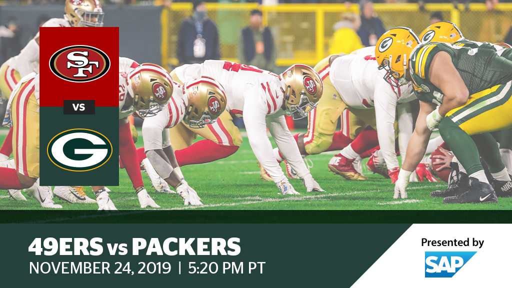 when is the packers vs 49ers game
