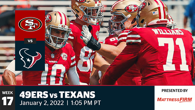 49ers vs. Texans - Levi's® Stadium