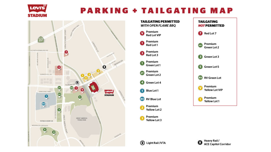 Parking Lot Maps - Levi's® Stadium