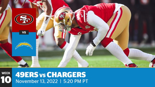 Chargers 16-22 49ers (Nov 13, 2022) Final Score - ESPN