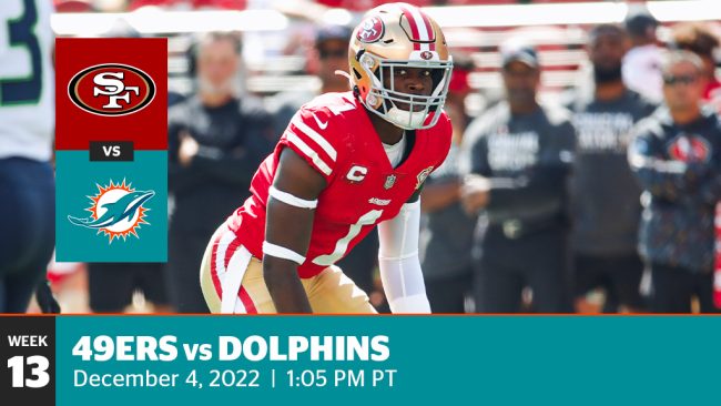 dolphins vs 49ers live