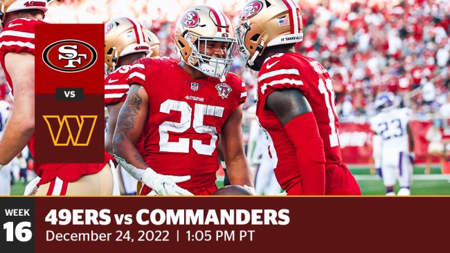 commanders niners