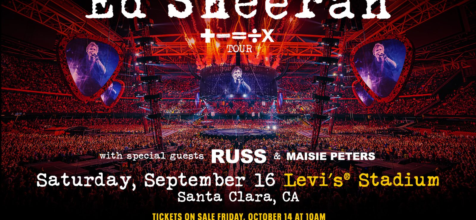 ED SHEERAN ANNOUNCES NORTH AMERICAN LEG 