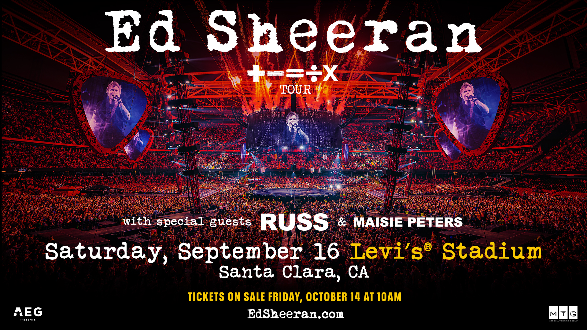Ed Sheeran | + - = ÷ x Tour - Levi's® Stadium