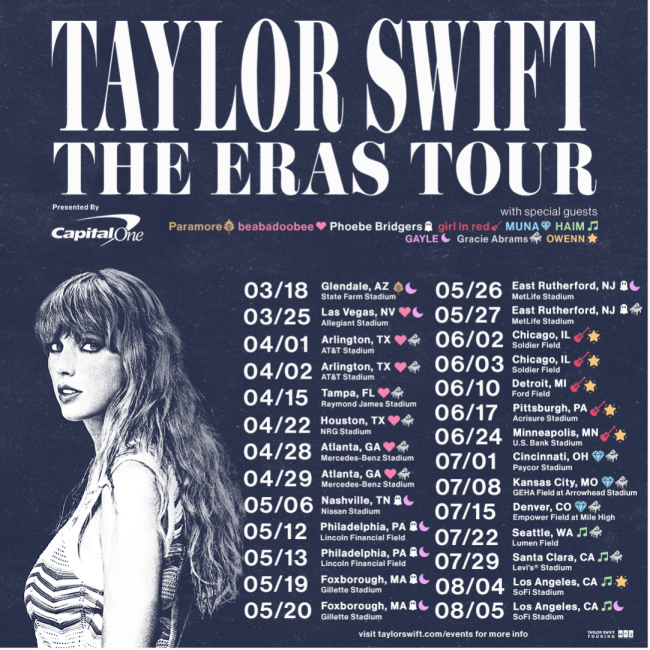 taylor swift tour website