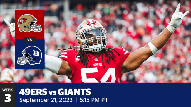 What uniforms are 49ers wearing vs. Giants on Thursday Night Football?