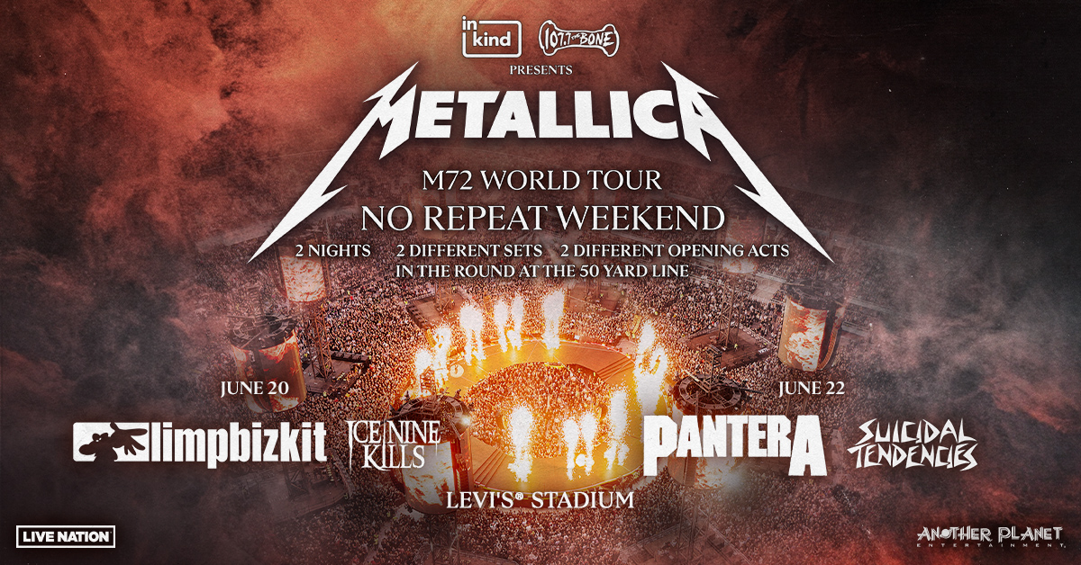 Metallica’s M72 World Tour ’25 Levi